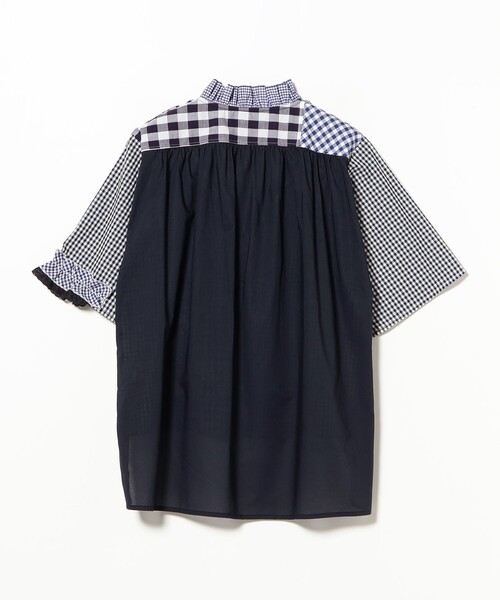TORI-TO(トリト)の「【別注】TORI-TO / ギンガム フリル シャツ(シャツ/ブラウス・レディース・ブラック/ブルー・ONE SIZE)」の20枚目の写真
