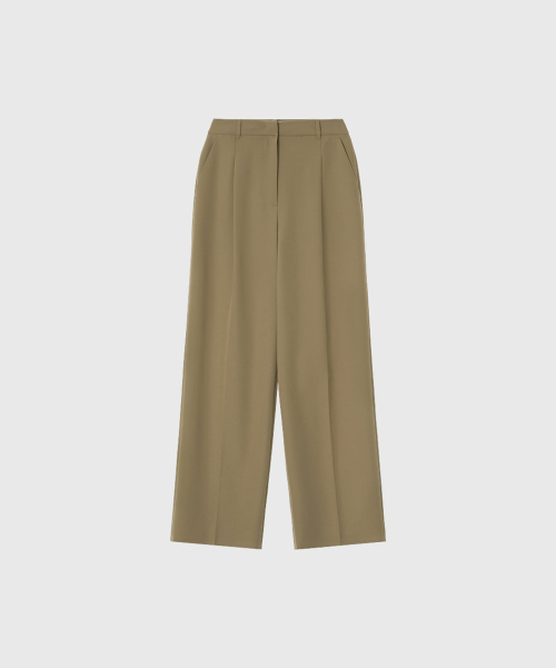 LOOKAST(ルックキャスト)の「エリスワイドスラックス_ベージュ / ELISE WIDE SLACKS_BEIGE(スラックス・レディース・Beige・SMALL/MEDIUM)」の3枚目の写真