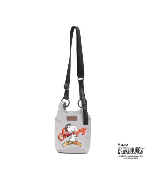 OUTDOOR PRODUCTS（アウトドアプロダクツ）の「ミニショルダー ポリエステル　PEANUTSコレクション スヌーピー（ショルダーバッグ・レディース・ライトグレー/ベージュ系その他/レオパード/ブラック・FREE）」の2枚目の写真