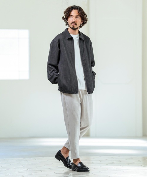 Magine(マージン)の「mp14662- Textured Poly Knit Stretch Easy Tapered Pants イージーテーパードパンツ(MGN-261-035)(その他パンツ・メンズ・ライトグレー/チャコール/ブラック・46/44/48)」の8枚目の写真