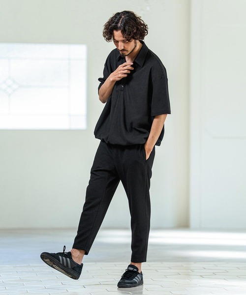Magine(マージン)の「mp14662- Textured Poly Knit Stretch Easy Tapered Pants イージーテーパードパンツ(MGN-261-035)(その他パンツ・メンズ・ライトグレー/チャコール/ブラック・46/44/48)」の21枚目の写真