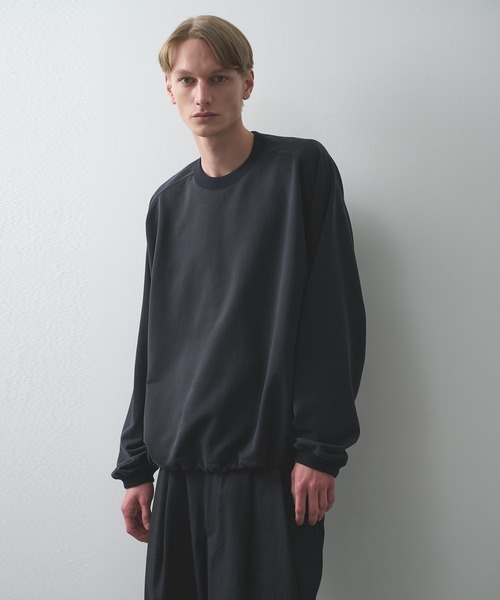 KANEMASA PHIL.(カネマサフィル)の「【KANEMASA PHIL./カネマサフィル】28G Cupro Freedom Sleeve Pullover(Tシャツ/カットソー・メンズ・ホワイト/ベージュ/ブラック・L/M)」の3枚目の写真