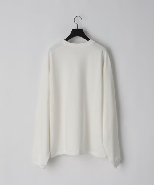 KANEMASA PHIL.(カネマサフィル)の「【KANEMASA PHIL./カネマサフィル】28G Cupro Freedom Sleeve Pullover(Tシャツ/カットソー・メンズ・ホワイト/ベージュ/ブラック・L/M)」の4枚目の写真