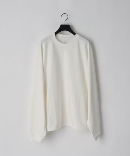 KANEMASA PHIL.(カネマサフィル)の「【KANEMASA PHIL./カネマサフィル】28G Cupro Freedom Sleeve Pullover(Tシャツ/カットソー・メンズ・ホワイト/ベージュ/ブラック・L/M)」の19枚目の写真