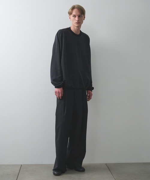 KANEMASA PHIL.(カネマサフィル)の「【KANEMASA PHIL./カネマサフィル】28G Cupro Freedom Sleeve Pullover(Tシャツ/カットソー・メンズ・ホワイト/ベージュ/ブラック・L/M)」の13枚目の写真