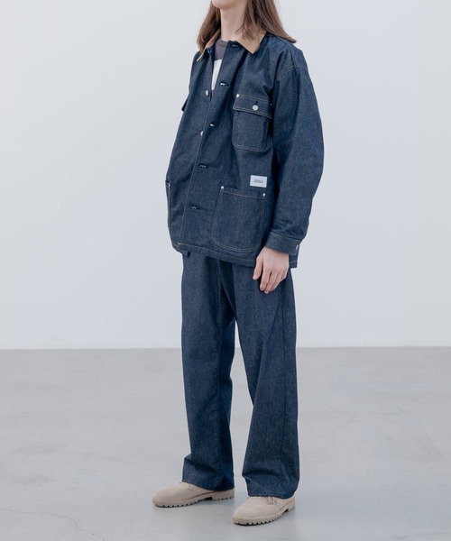 uniform experiment(ユニフォームエクスペリメント)の「【uniform experiment/ユニフォームエクスペリメント】DENIM COVERALL(デニムジャケット・メンズ・インディゴブルー・1/3/2)」の8枚目の写真