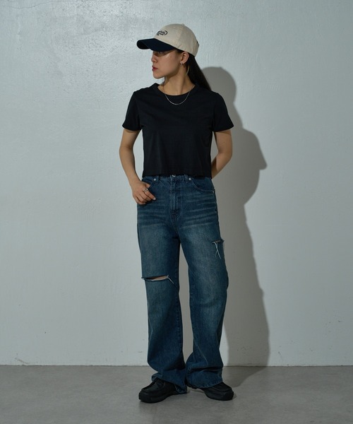 paradigm(パラダイム)の「【paradigm】サイロ天竺コンパクトTWS(Tシャツ/カットソー・レディース・ホワイト/ブラック/チャコールグレー・SMALL/MEDIUM)」の5枚目の写真