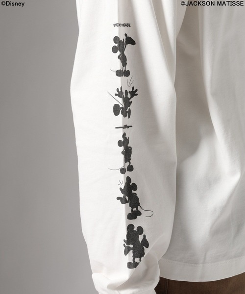 JACKSON MATISSE（ジャクソンマティス）の「【JACKSON MATISSE/BAYFLOW】「ミッキーマウス」デザインTシャツ［ユニセックス］（Tシャツ/カットソー・メンズ・オレンジ/チャコール/オフホワイト・MEDIUM/LARGE）」の13枚目の写真