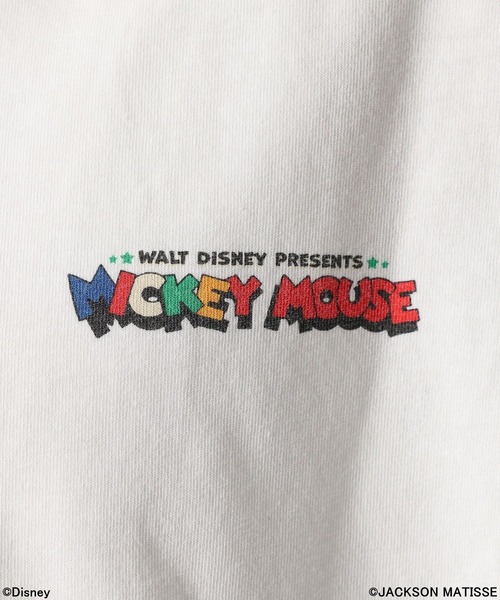 JACKSON MATISSE（ジャクソンマティス）の「【JACKSON MATISSE/BAYFLOW】「ミッキーマウス」デザインTシャツ［ユニセックス］（Tシャツ/カットソー・メンズ・オレンジ/チャコール/オフホワイト・MEDIUM/LARGE）」の14枚目の写真