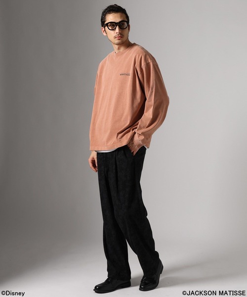 JACKSON MATISSE（ジャクソンマティス）の「【JACKSON MATISSE/BAYFLOW】「ミッキーマウス」デザインTシャツ［ユニセックス］（Tシャツ/カットソー・メンズ・オレンジ/チャコール/オフホワイト・MEDIUM/LARGE）」の18枚目の写真