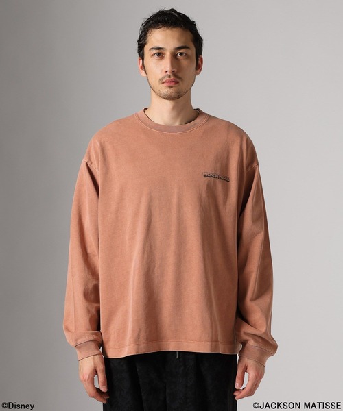 JACKSON MATISSE（ジャクソンマティス）の「【JACKSON MATISSE/BAYFLOW】「ミッキーマウス」デザインTシャツ［ユニセックス］（Tシャツ/カットソー・メンズ・オレンジ/チャコール/オフホワイト・MEDIUM/LARGE）」の5枚目の写真