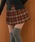 M DOLLY�i�G���h���[�j�́ucheck pleats mirel mini skirt/�`�F�b�N�v���[�c�~�����~�j�X�J�[�g�i�X�J�[�g�j�v�b�e���R�b�^