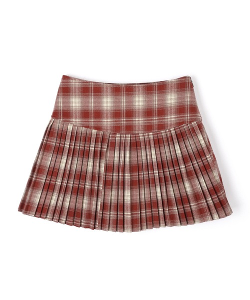 M DOLLY(エムドリー)の「check pleats mirel mini skirt/チェックプリーツミレルミニスカート(スカート・レディース・テラコッタ/ブラウン/ブラック・M/S)」の22枚目の写真
