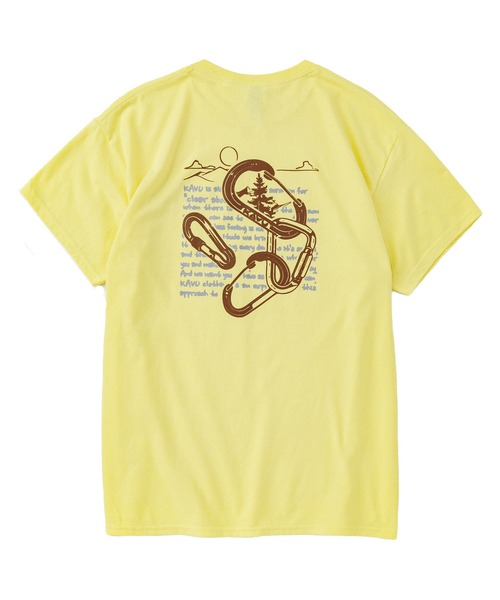 KAVU(カブー)の「KAVU/カブー Carabiner Tee/カラビナ Tシャツ(Tシャツ/カットソー・メンズ・マルーン/アッシュグレー/ライトイエロー・MEDIUM/LARGE/X-LARGE)」の3枚目の写真