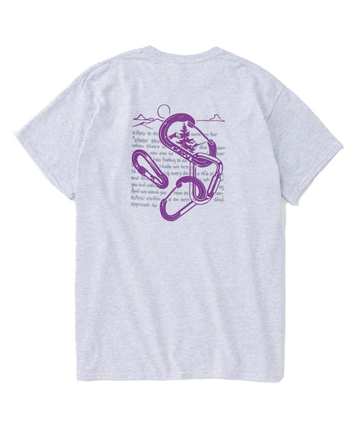 KAVU(カブー)の「KAVU/カブー Carabiner Tee/カラビナ Tシャツ(Tシャツ/カットソー・メンズ・マルーン/アッシュグレー/ライトイエロー・MEDIUM/LARGE/X-LARGE)」の2枚目の写真