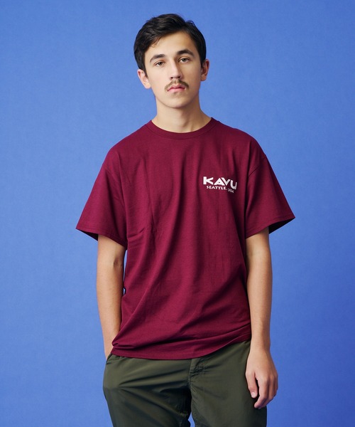 KAVU(カブー)の「KAVU/カブー Carabiner Tee/カラビナ Tシャツ(Tシャツ/カットソー・メンズ・マルーン/アッシュグレー/ライトイエロー・MEDIUM/LARGE/X-LARGE)」の14枚目の写真
