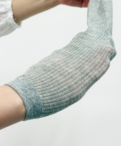 SHIZUTA（シズタ）の「SHIZUTA:　シアー　透け感リブ　クルーソックス（ソックス/靴下・レディース・ブラック/杢グレー/ホワイト・FREE）」の17枚目の写真