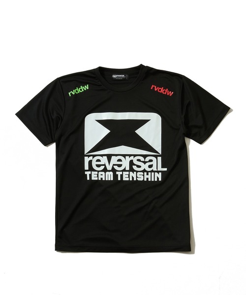 reversal.dogi.design.works(リバーサル・ドーギ・デザイン・ワークス)の「<reversal/リバーサル>TEAM TENSHIN × rvddw BIG LOGO DRY TEE(Tシャツ/カットソー・メンズ・ホワイト/ブラック・XX-LARGE/SMALL/MEDIUM/LARGE/X-LARGE)」の1枚目の写真