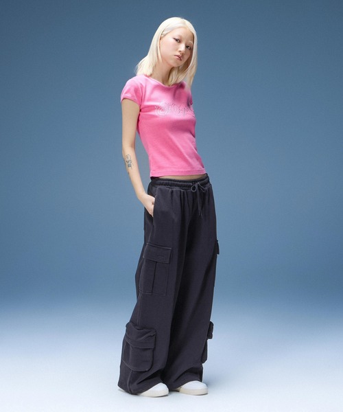 X-girl（エックスガール）の「VARIOUS POCKET SWEATPANTS（スウェットパンツ・レディース・ブラック/オリーブ/アッシュ・S/M）」の12枚目の写真
