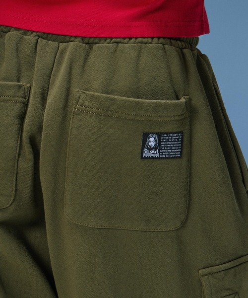X-girl（エックスガール）の「VARIOUS POCKET SWEATPANTS（スウェットパンツ・レディース・ブラック/オリーブ/アッシュ・S/M）」の18枚目の写真