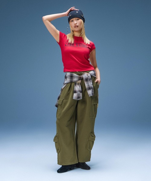 X-girl（エックスガール）の「VARIOUS POCKET SWEATPANTS（スウェットパンツ・レディース・ブラック/オリーブ/アッシュ・S/M）」の19枚目の写真