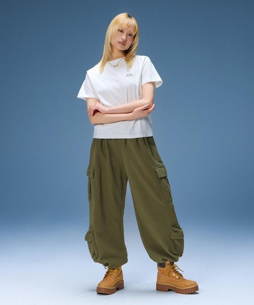 X-girl（エックスガール）の「VARIOUS POCKET SWEATPANTS（スウェットパンツ・レディース・ブラック/オリーブ/アッシュ・S/M）」の20枚目の写真