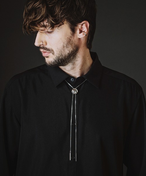 NO ID.（ノーアイディ）の「an2079-ﾒﾀﾙﾙｰﾌﾟﾀｲ(858170-430A)（ネックレス・メンズ・シルバー・ONE SIZE）」の3枚目の写真