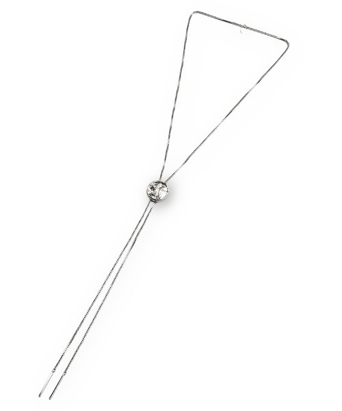 NO ID.（ノーアイディ）の「an2079-ﾒﾀﾙﾙｰﾌﾟﾀｲ(858170-430A)（ネックレス・メンズ・シルバー・ONE SIZE）」の9枚目の写真