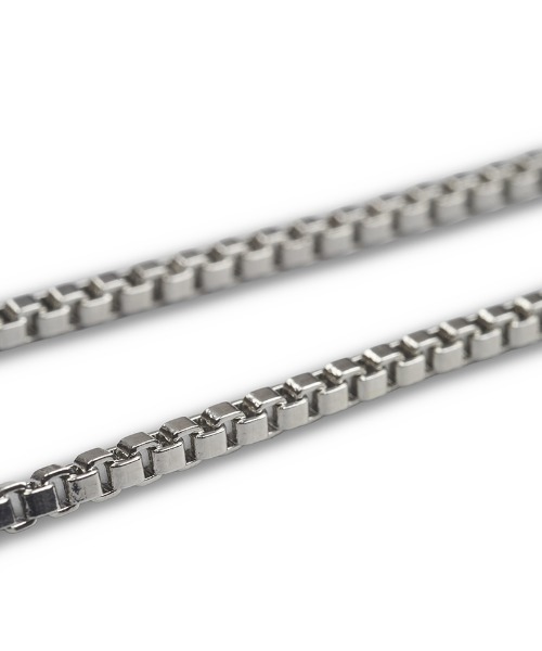 NO ID.（ノーアイディ）の「an2079-ﾒﾀﾙﾙｰﾌﾟﾀｲ(858170-430A)（ネックレス・メンズ・シルバー・ONE SIZE）」の13枚目の写真