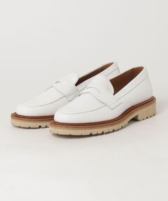 セール】【別注】SANDERS BUTT SEAM LOAFER ホワイトバックス
