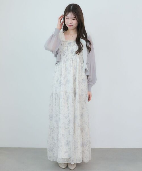 MAJESTIC LEGON(マジェスティックレゴン)の「UVカットシアーカーディガン(カーディガン/ボレロ・レディース・ブラック/アイボリー/ライトグレー/ピンク/ネイビー/ミント/ブルー/オフホワイト・MEDIUM)」の9枚目の写真