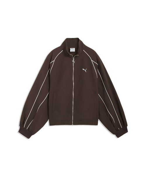 PUMA(プーマ)の「PUMA プーマ ウィメンズ T7 バルーン スリーブ パイピング リラックスド ウ(ブルゾン・レディース・ブラウン系その他4/ブラック・X-LARGE/LARGE/SMALL/MEDIUM)」の8枚目の写真