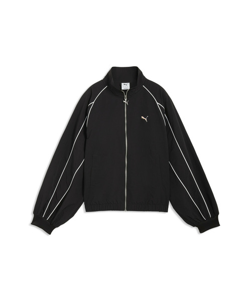 PUMA(プーマ)の「PUMA プーマ ウィメンズ T7 バルーン スリーブ パイピング リラックスド ウ(ブルゾン・レディース・ブラウン系その他4/ブラック・X-LARGE/LARGE/SMALL/MEDIUM)」の4枚目の写真