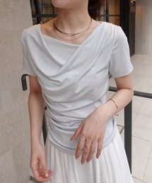 【接触冷感】ドレープ半袖Tシャツ
