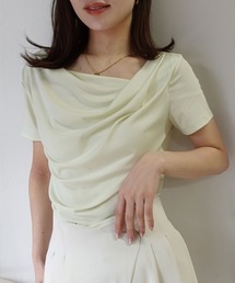 【接触冷感】ドレープ半袖Tシャツ