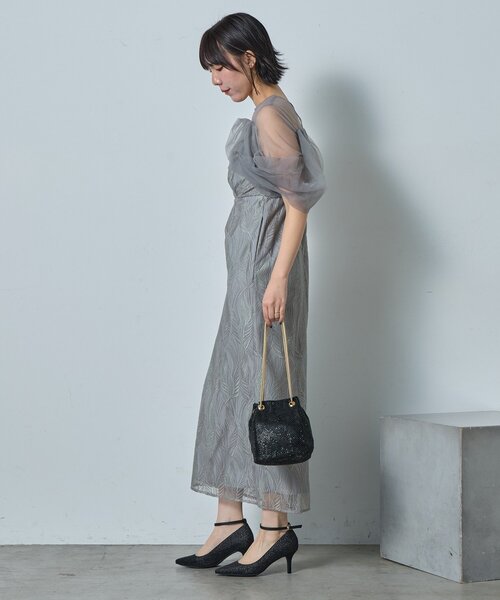 goocy（グーシー）の「【オケージョン】チュール切替ペンシルドレス（ワンピース・レディース・ブラック/ブラウン/グレー・FREE）」の13枚目の写真