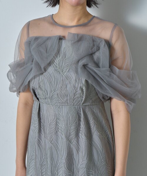 goocy（グーシー）の「【オケージョン】チュール切替ペンシルドレス（ワンピース・レディース・ブラック/ブラウン/グレー・FREE）」の22枚目の写真