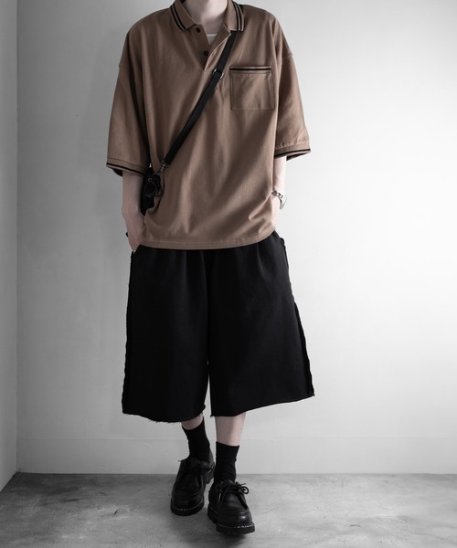 RUUBON(ルーボン)の「【RUUBON】cutoff sweat half pants / カットオフスウェットハーフパンツ(スウェットパンツ・メンズ・グレー/ブラック・S/L/M)」の15枚目の写真