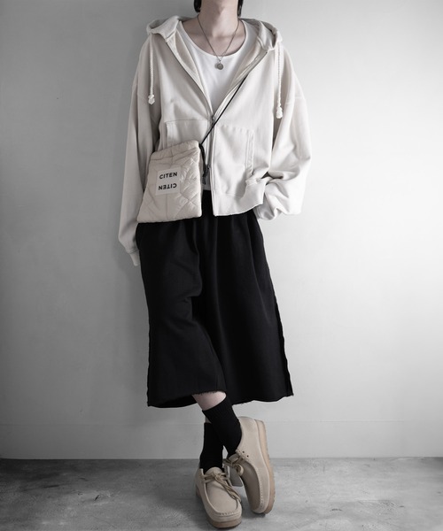 RUUBON(ルーボン)の「【RUUBON】cutoff sweat half pants / カットオフスウェットハーフパンツ(スウェットパンツ・メンズ・グレー/ブラック・S/L/M)」の21枚目の写真