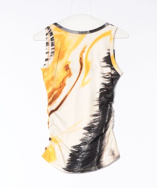 Desigual(デシグアル)の「アニマルグラフィックリブノースリーブトップス(Tシャツ/カットソー・レディース・イエロー・XL/L/M/S/XS)」の2枚目の写真