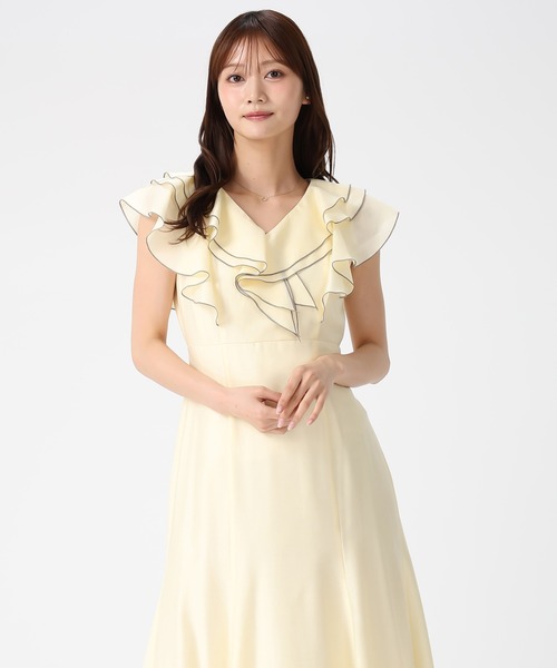 MISCH MASCH(ミッシュマッシュ)の「2026春夏新作 フリルレイヤード配色パイピングワンピース(ワンピース・レディース・イエロー/ブラック/ブルー・S/M)」の17枚目の写真