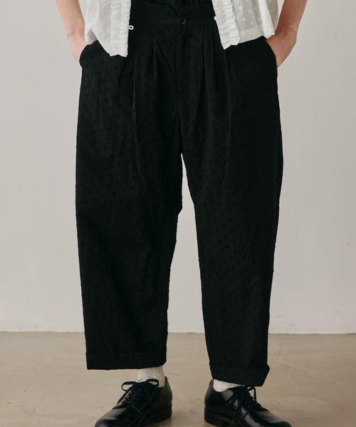 Kelen（ケレン）の「「KELEN / ケレン」刺繍コットンコクーンパンツ（その他パンツ・レディース・ブラック/オフホワイト・M/S）」の4枚目の写真
