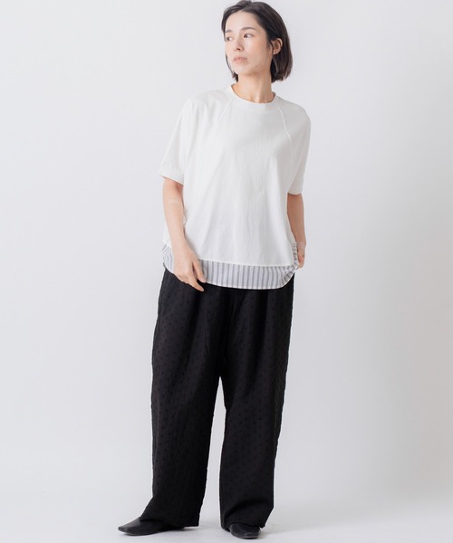 Kelen（ケレン）の「「KELEN / ケレン」刺繍コットンコクーンパンツ（その他パンツ・レディース・ブラック/オフホワイト・M/S）」の19枚目の写真