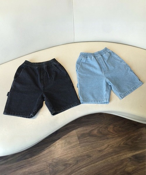 aimoha(アイモハ)の「【aimoha-KIDS-】デニムハーフパンツ (SS)(デニムパンツ・キッズ・ブラック/ブルー・160/150/140/130/120/110)」の13枚目の写真