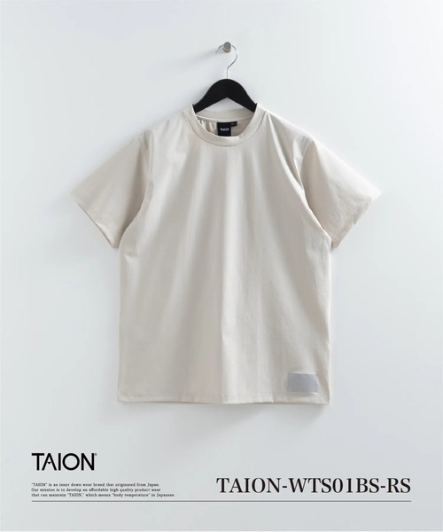 TAION(タイオン)の「【TAION(タイオン)】〈ウィメンズ〉ファンクションT UV 接触冷感 抗菌 速乾 ストレッチ Tシャツ-レギュラー(Tシャツ/カットソー・レディース・ホワイト/ライトグレー/ブラック/カーキ/チャコール/ダークネイビー・M/L)」の4枚目の写真