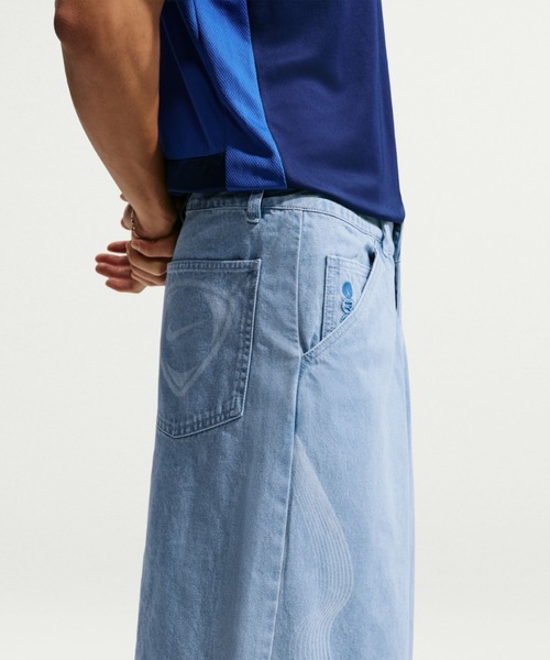 NIKE(ナイキ)の「NIKE AS M NK DENIM SHORT FTBL KOR A / ナイキ デニム ショート FTBL KOR A 【SP】(デニムパンツ・メンズ・ダークグレー/ブルー・36inch/34inch/32inch/30inch)」の13枚目の写真