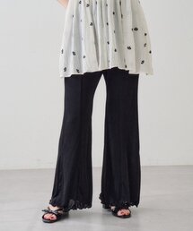 Kastane（カスタネ）の「【-5キロ見え/伸縮性◎/ラク盛れ】B シアーリブフレアパンツ（その他パンツ）」