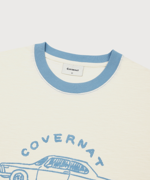 COVERNAT(カバーナット)の「スラブヴィンテージカーグラフィックTシャツアイボリー(Tシャツ/カットソー・メンズ・その他・X-SMALL/SMALL/MEDIUM/LARGE/X-LARGE/XX-LARGE)」の6枚目の写真