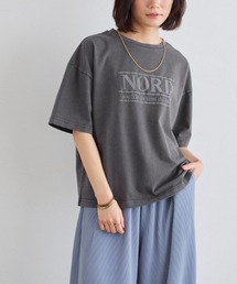 ピグメント加工オーバーサイズロゴTシャツ