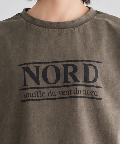 Pierrot(ピエロ)の「ピグメント加工オーバーサイズロゴTシャツ(Tシャツ/カットソー・レディース・チャコール/ブラウン・M/L/LL)」の20枚目の写真